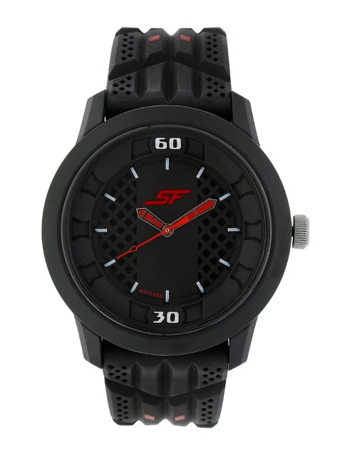 Sonata Men Black Analogue Watch