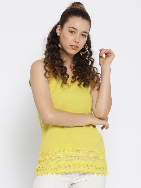 OVS Women Yellow Solid Top