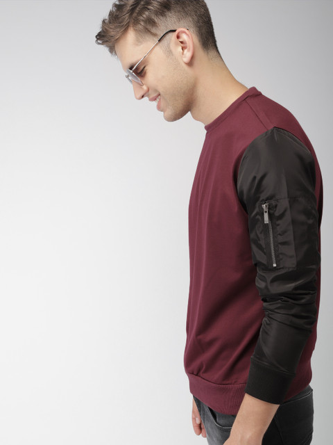 Mast & Harbour Men Burgundy Solid Sweatshirt
Mast & Harbour Men Burgundy Solid Sweatshirt