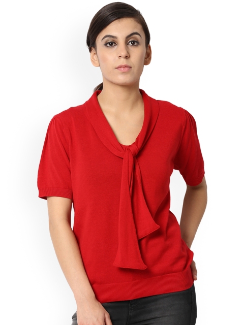 Van Heusen Woman Women Red Solid Top
