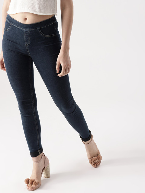 DressBerry Navy Solid Jeggings, Navy blue 
DressBerry Navy Solid Jeggings, Navy blue