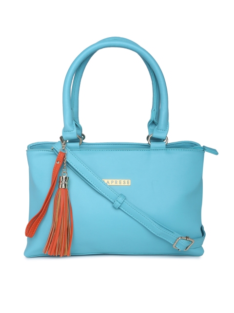 Caprese Blue Solid Handheld Bag