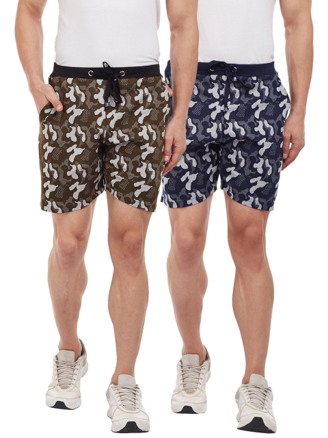 VIMAL JONNEY Men Pack of 2 Camouflage Print Regular Fit Regular Shorts, Navy blue
VIMAL JONNEY Men Pack of 2 Camouflage Print Regular Fit Regular Shorts, Navy blue