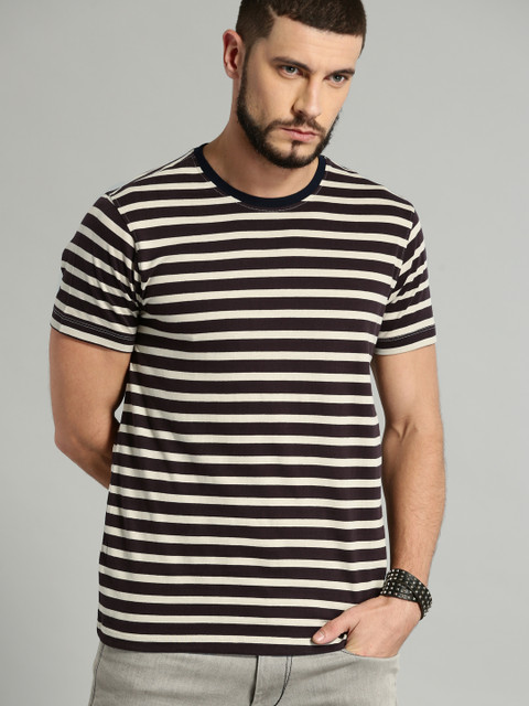 Roadster Men Beige & Coffee Brown Striped Round Neck T-shirt
Roadster Men Beige & Coffee Brown Striped Round Neck T-shirt