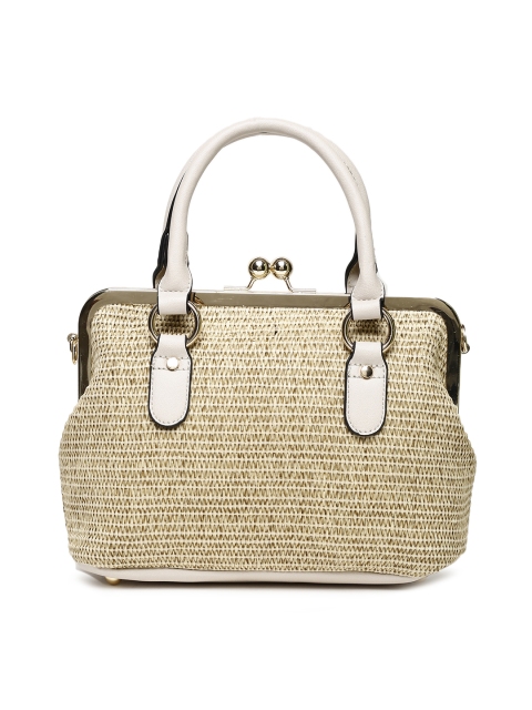 Accessorize Beige Textured Handheld Bag