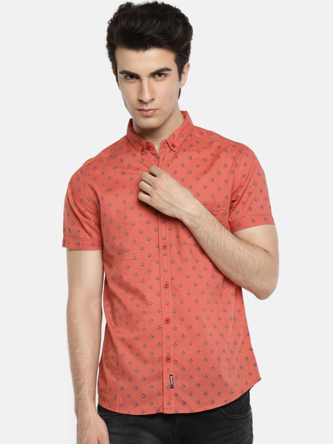 SPYKAR Men Red Slim Fit Printed Casual Shirt 
SPYKAR Men Red Slim Fit Printed Casual Shirt