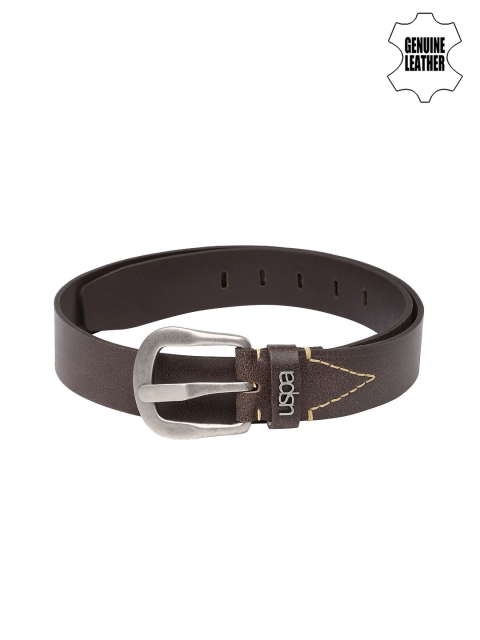 U.S. Polo Assn. Men Brown Leather Belt