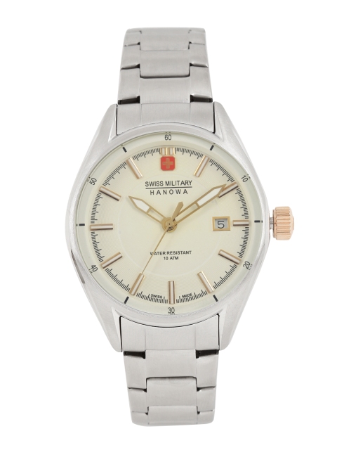 SWISS MILITARY Men Off-White Analogue Watch