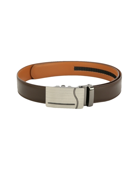 Pacific Gold Men Brown Solid Belt