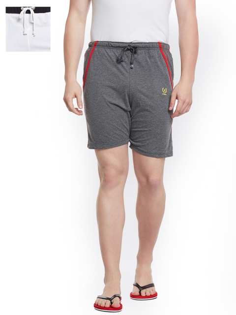 VIMAL JONNEY Men Set of 2 Lounge Shorts N5A_N9W_02, Grey