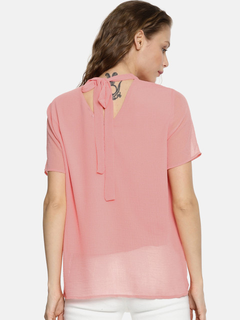 Vero Moda Women Pink Solid Layered Styled Back Top
Vero Moda Women Pink Solid Layered Styled Back Top
