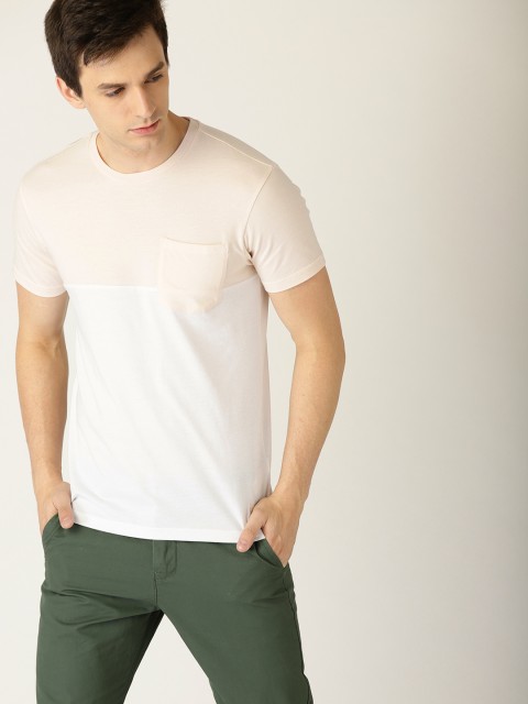 United Colors of Benetton Men White & Peach-Coloured Colourblocked Round Neck T-shirt
United Colors of Benetton Men White & Peach-Coloured Colourblocked Round Neck T-shirt