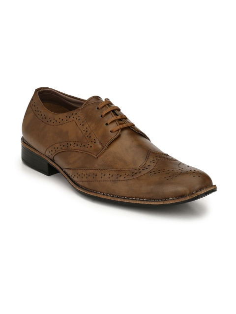 Sir Corbett Men Brown Solid Brogues