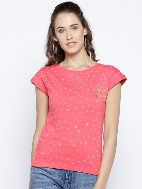 METTLE Women Pink Printed Top