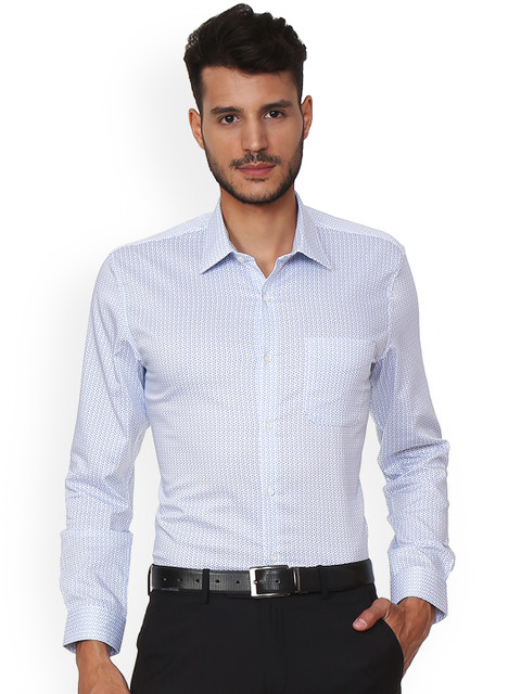 Peter England Elite Men Blue Slim Fit Printed Formal Shirt
Peter England Elite Men Blue Slim Fit Printed Formal Shirt