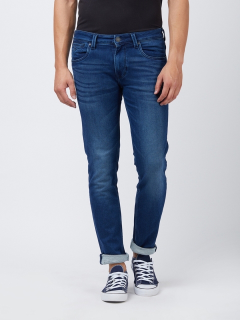 Easies Men Blue Slim Fit Mid-Rise Clean Look Jeans