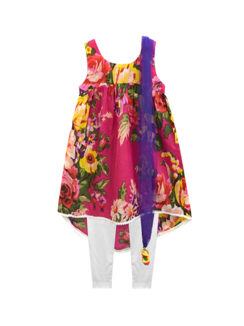 A.T.U.N All Things Uber Nice Girls Pink & White Printed Kurta with Churidar & Dupatta
A.T.U.N All Things Uber Nice Girls Pink & White Printed Kurta with Churidar & Dupatta
