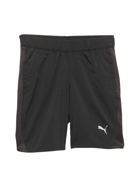 Puma Boys Black Solid Regular Fit Sports Shorts