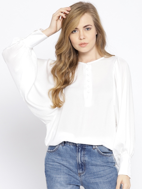 Vero Moda Women White Solid Top