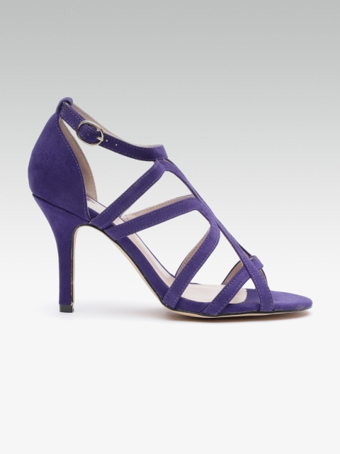 DOROTHY PERKINS Women Purple Solid Heels