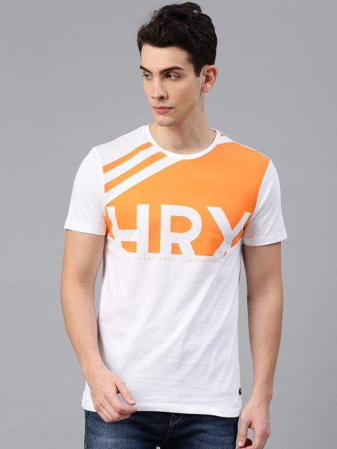 HRX by Hrithik Roshan Men White Orange Graphic Printed Round Neck Athleisure Pure Cotton T-shirt
HRX by Hrithik Roshan Men White Orange Graphic Printed Round Neck Athleisure Pure Cotton T-shirt