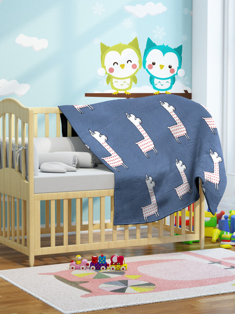 Pluchi Blue & Off-White Printed AC Room 350 GSM Baby Blanket
Pluchi Blue & Off-White Printed AC Room 350 GSM Baby Blanket