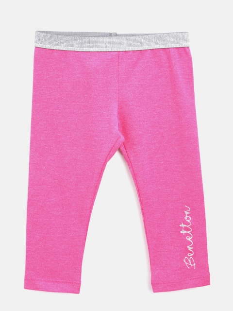United Colors of Benetton Girls Pink Leggings