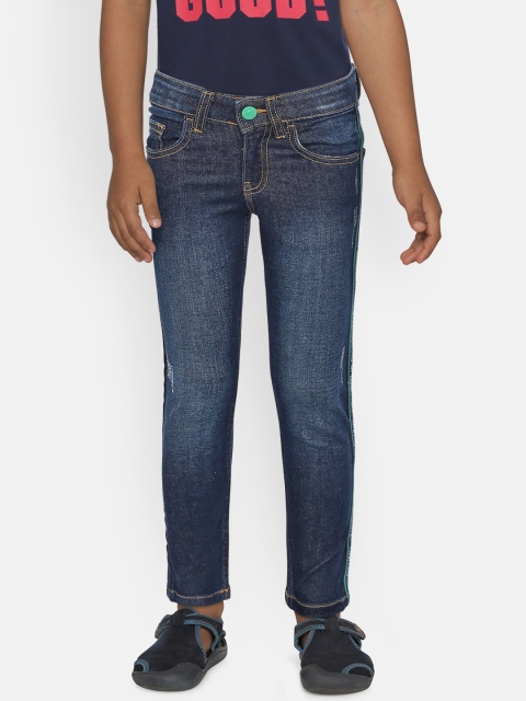 United Colors of Benetton Boys Navy Blue Slim Fit Mid-Rise Low Distress Stretchable Jeans
United Colors of Benetton Boys Navy Blue Slim Fit Mid-Rise Low Distress Stretchable Jeans