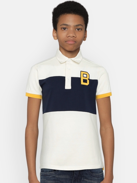 United Colors of Benetton Boys Off-White Navy Blue Colourblocked Polo Collar Pure Cotton T-shirt
United Colors of Benetton Boys Off-White Navy Blue Colourblocked Polo Collar Pure Cotton T-shirt