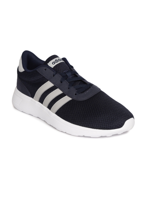 ADIDAS Men Navy Lite Racer Running Shoes, Navy blue