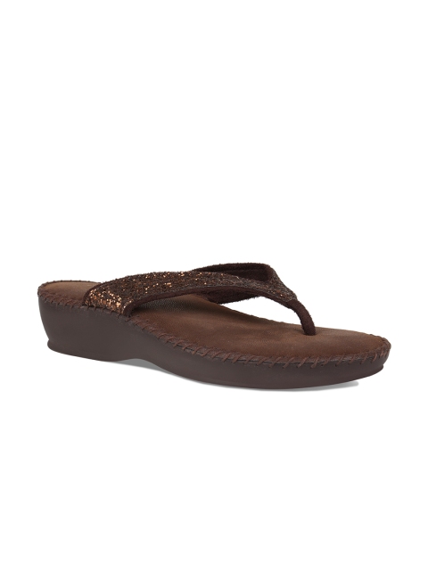 Rocia Women Brown Solid Sandals