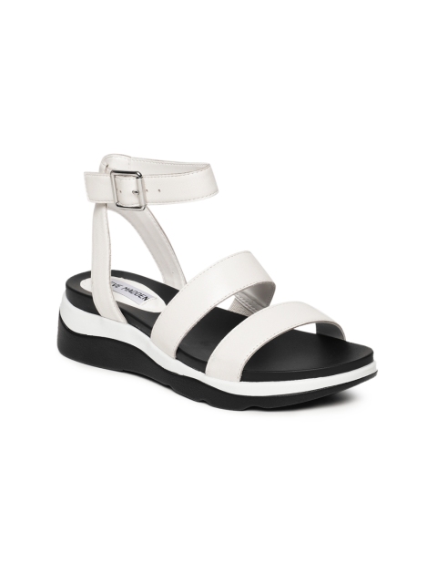 Steve Madden Women White Comfort Heels