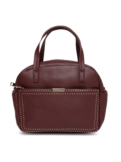 Caprese Maroon Embellished Handheld Bag