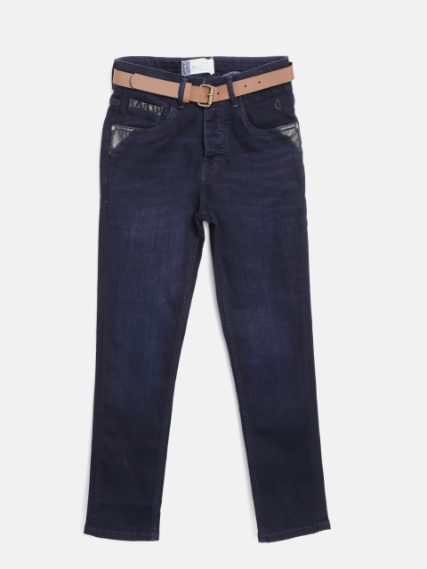 Gini and Jony Boys Navy Blue Slim Fit Mid-Rise Clean Look Stretchable Jeans with Belt
Gini and Jony Boys Navy Blue Slim Fit Mid-Rise Clean Look Stretchable Jeans with Belt