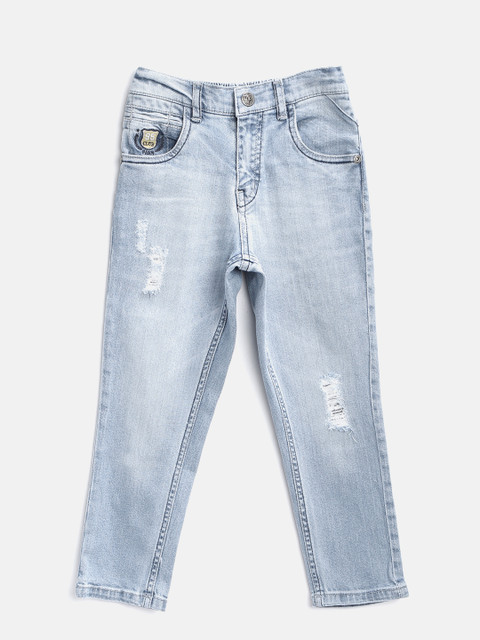 Palm Tree Boys Blue Regular Fit Mid-Rise Low Distress Stretchable Jeans
Palm Tree Boys Blue Regular Fit Mid-Rise Low Distress Stretchable Jeans