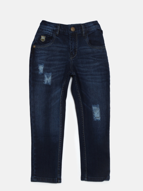 Palm Tree Boys Navy Blue Regular Fit Mid-Rise Mildly Distressed Stretchable Jeans
Palm Tree Boys Navy Blue Regular Fit Mid-Rise Mildly Distressed Stretchable Jeans