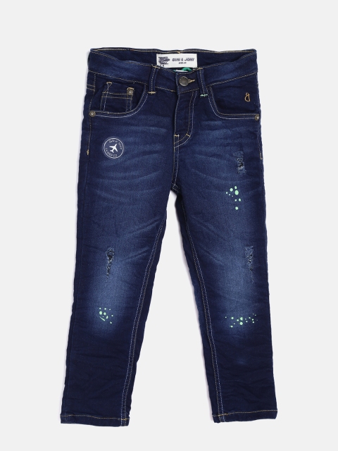 Gini and Jony Boys Navy Regular Fit Mid-Rise Low Distress Stretchable Jeans, Navy blue
Gini and Jony Boys Navy Regular Fit Mid-Rise Low Distress Stretchable Jeans, Navy blue