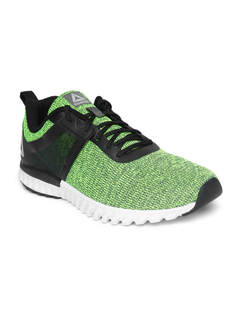 Reebok Men Fluorescent Green & Black Jaquard Runner Patterned Shoes 
Reebok Men Fluorescent Green & Black Jaquard Runner Patterned Shoes