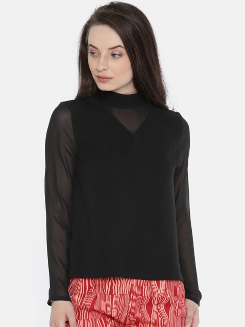 ELLE Women Black Solid Top