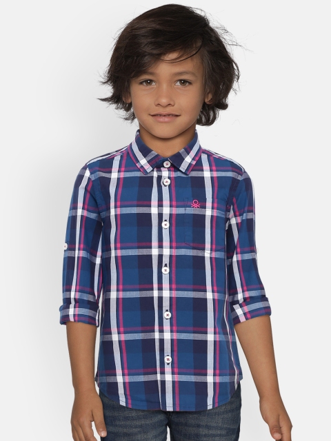 United Colors of Benetton Boys Navy & Pink Regular Fit Checked Casual Shirt, Navy blue
United Colors of Benetton Boys Navy & Pink Regular Fit Checked Casual Shirt, Navy blue