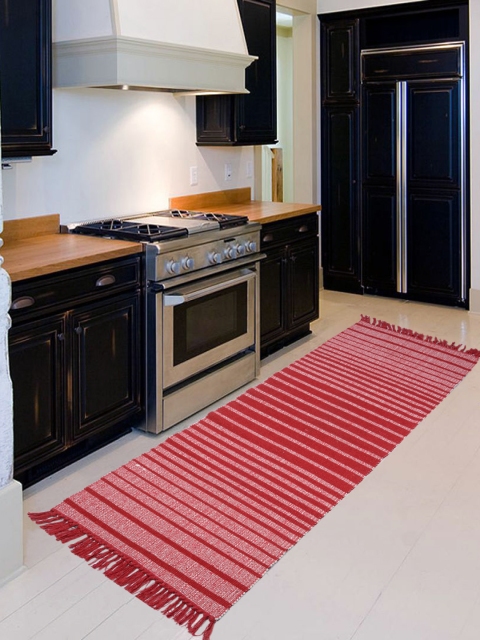 Saral Home Red Printed Runner