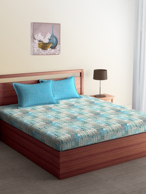 CORE Designed by SPACES Grey & Blue Abstract Flat 144 TC Cotton 1 Queen Bedsheet with 2 Pillow Covers
CORE Designed by SPACES Grey & Blue Abstract Flat 144 TC Cotton 1 Queen Bedsheet with 2 Pillow Covers