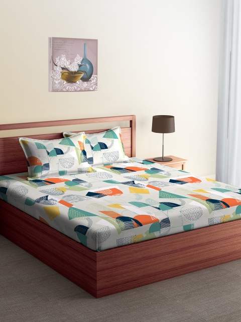 CORE Designed by SPACES Grey & Blue Abstract Flat 104 TC Cotton 1 Queen Bedsheet with 2 Pillow Covers
CORE Designed by SPACES Grey & Blue Abstract Flat 104 TC Cotton 1 Queen Bedsheet with 2 Pillow Covers