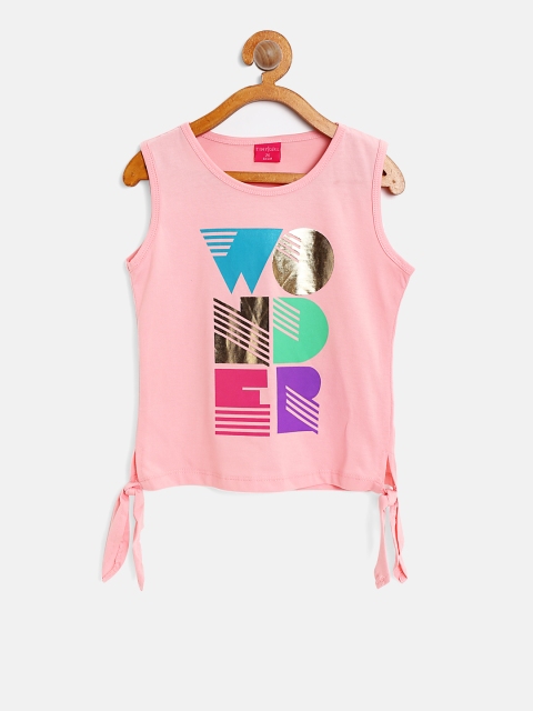 Tiny Girl Pink Printed Top