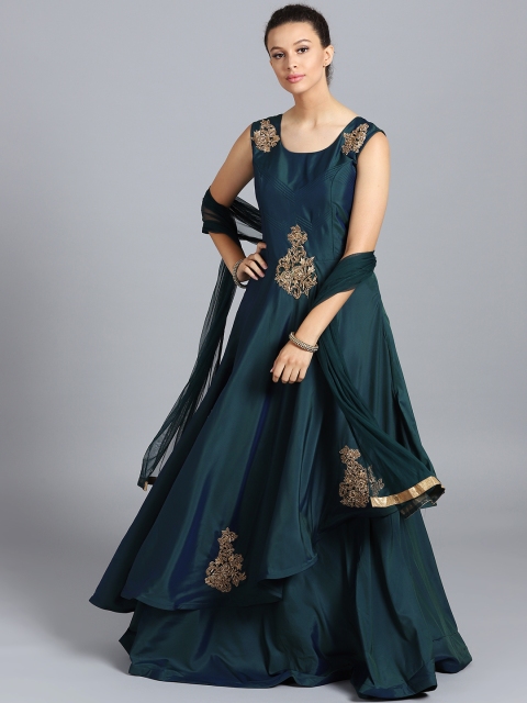 Chhabra 555 Teal Green Embellished Stitched Made to Measure Cocktail Gown with Dupatta
Chhabra 555 Teal Green Embellished Stitched Made to Measure Cocktail Gown with Dupatta