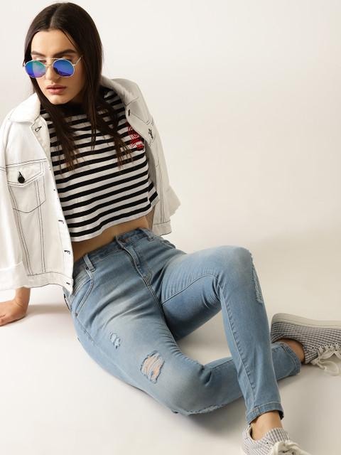 United Colors of Benetton Women Blue Skinny Fit Mid-Rise Mildly Distressed Stretchable Jeans
United Colors of Benetton Women Blue Skinny Fit Mid-Rise Mildly Distressed Stretchable Jeans