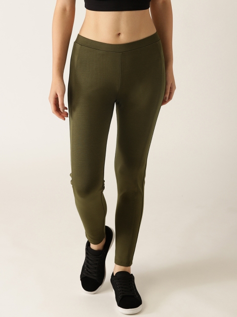 United Colors of Benetton Olive Green Leggings