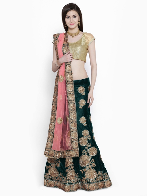 Chhabra 555 Green & Gold-Toned Embellished Semi-Stitched Lehenga & Unstitched Blouse with Dupatta
Chhabra 555 Green & Gold-Toned Embellished Semi-Stitched Lehenga & Unstitched Blouse with Dupatta
