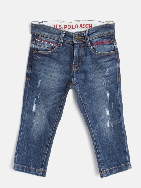 U.S. Polo Assn. Kids Boys Navy Blue Slim Fit Mid-Rise Low Distress Stretchable Jeans
U.S. Polo Assn. Kids Boys Navy Blue Slim Fit Mid-Rise Low Distress Stretchable Jeans