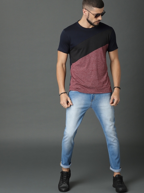Roadster Men Blue Skinny Fit Mid-Rise Clean Look Stretchable Jeans